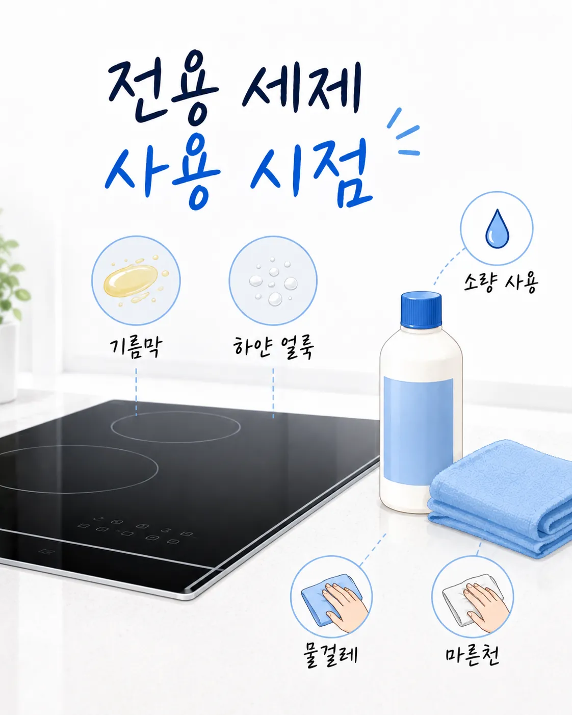 인덕션 전용 세제 사용 시점