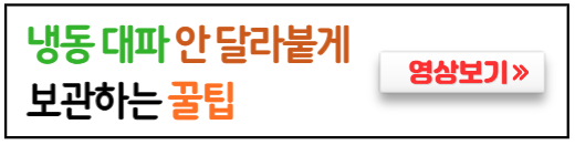 냉동대파-안달라붙게-하는방법