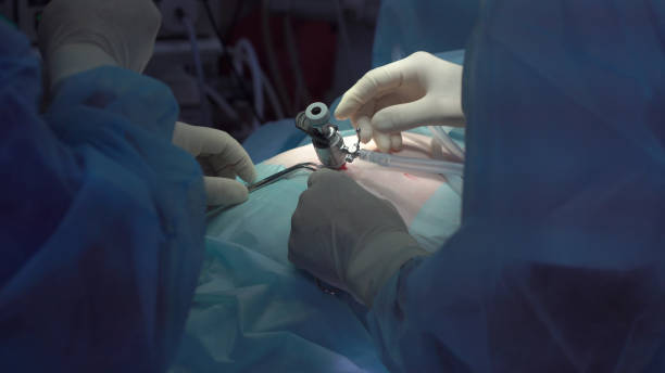 흉강경 수술(VATS)을 통해 원인을 제거하고 폐를 고정하는 수술이 시행됩니다