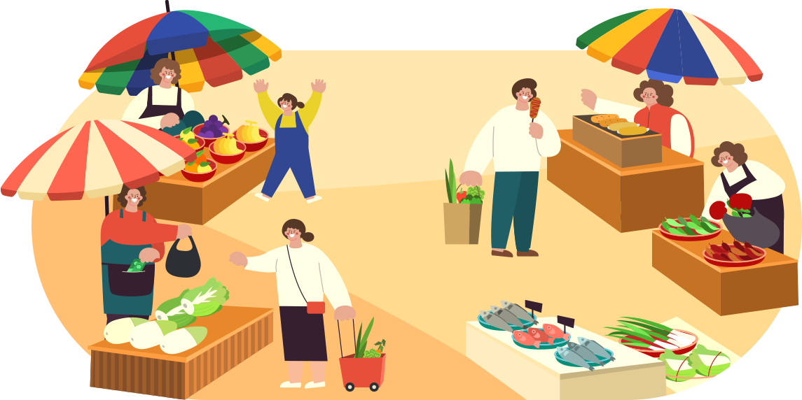 구평 5일장그림