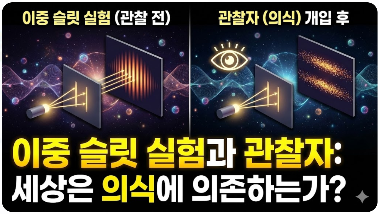 이중 슬릿 실험과 관찰자: 양자역학에서 관찰하는 행위가 결과를 바꾼다면, 세상은 우리의 의식에 의존하는가?