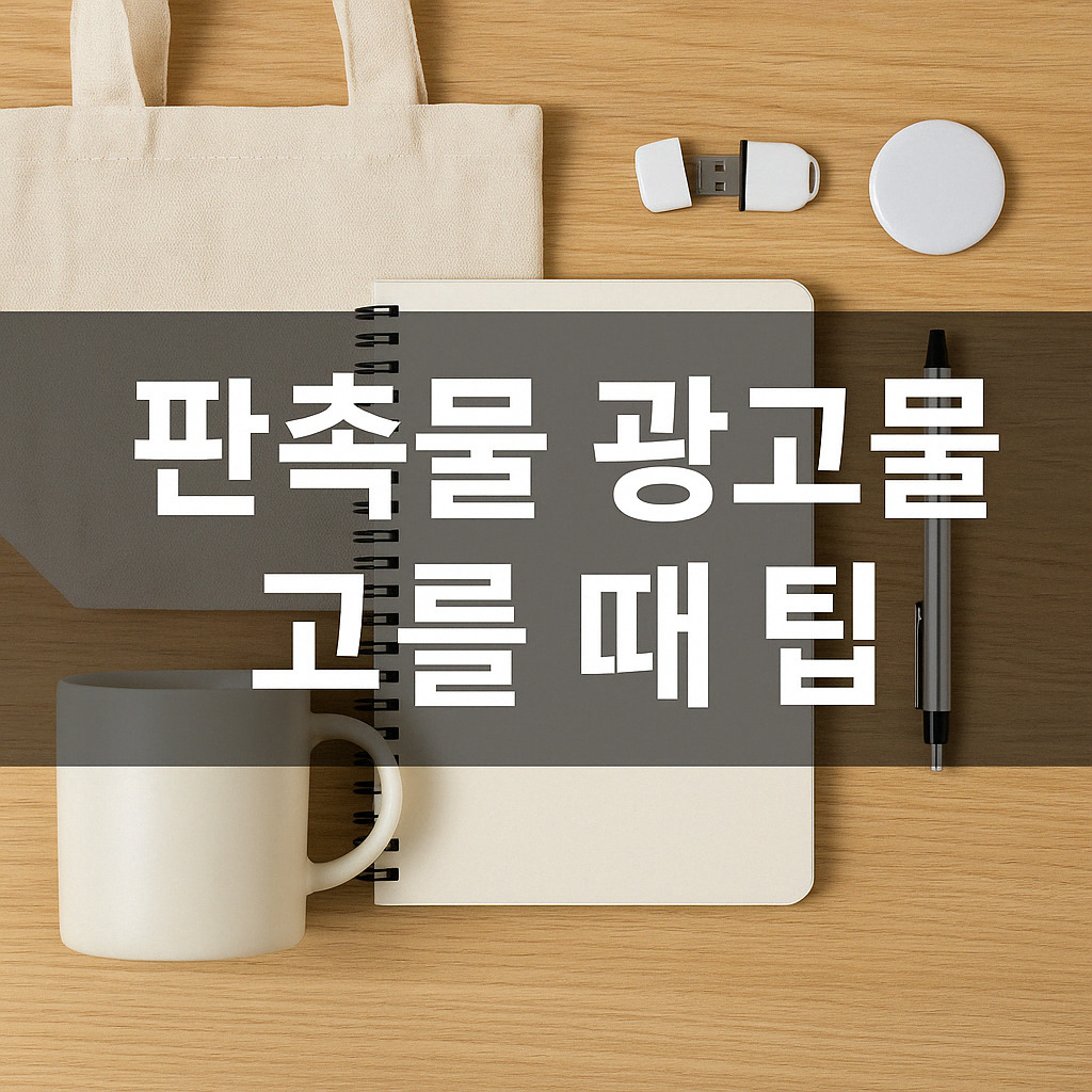 판촉물 & 광고물 고를 때, 현명한 선택을 위한 5가지 팁