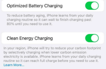 ios-16.1-클린-에너지-충전
