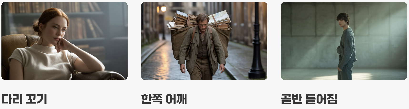 근육이 화나는 흔한 생활 습관