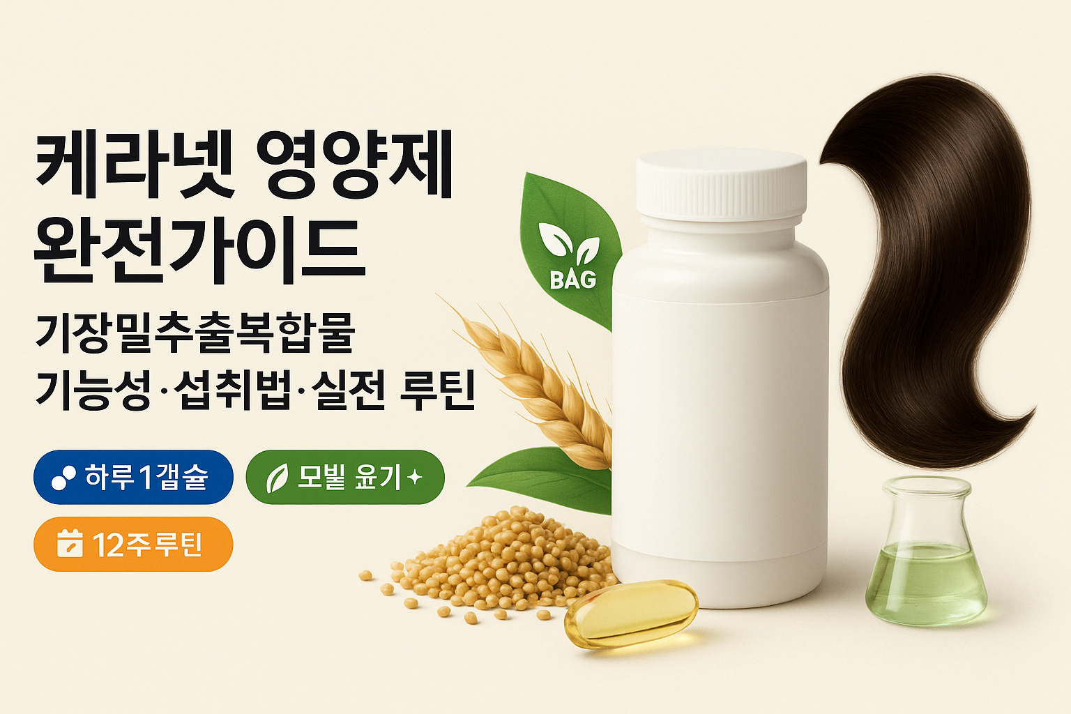 케라넷 영양제 완전가이드|기장밀추출복합물 기능성·섭취법·실전 루틴