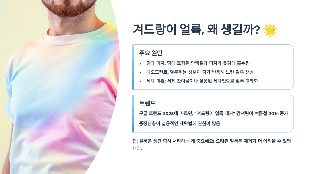 겨드랑이 얼룩, 왜 생길까?