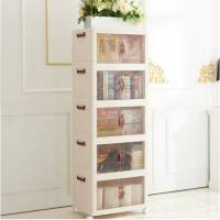 CK리빙 홈쇼핑 플라스틱 서랍장 이동식 폴딩 수납정리함 60L, 화이트5단, 1개