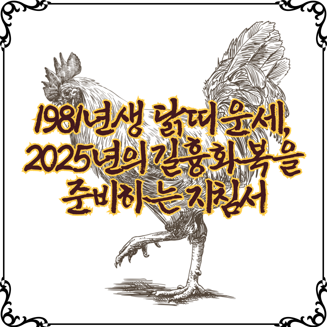 1981년-닭띠-운세-신유생