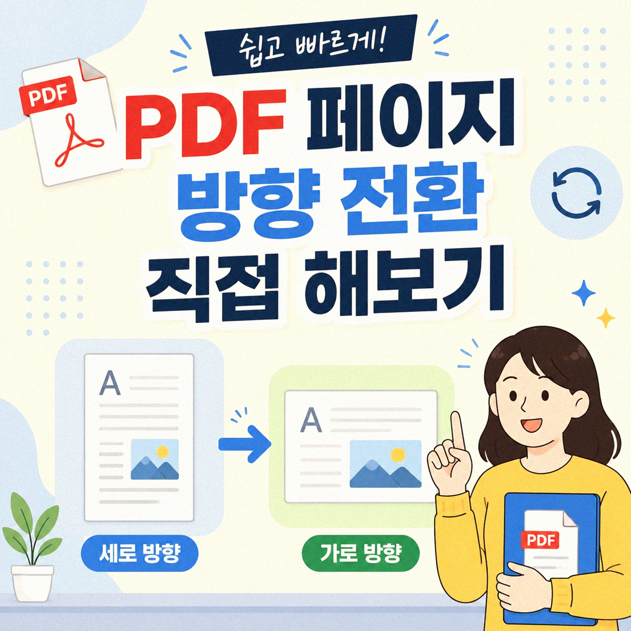 PDF 문서 페이지를 돌려 저장하는 법, 직접 해봤어요