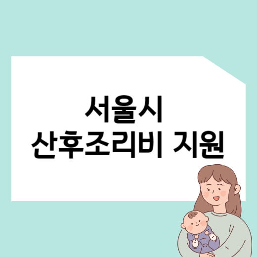 서울시 산후조리비 지원