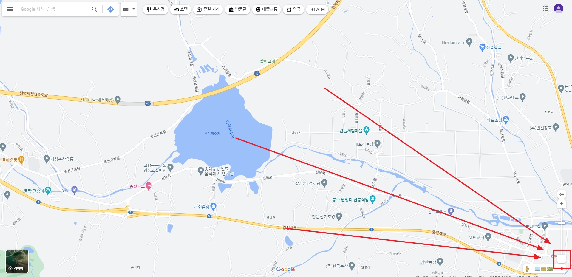 구글 맵에서 세계 지도 전체 보기