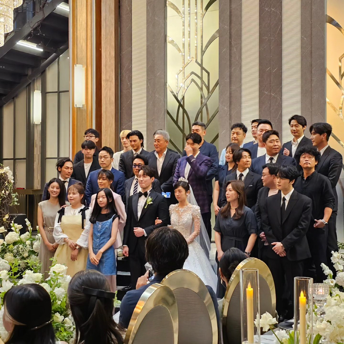 배우 심형탁 하객 단체사진