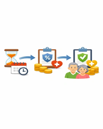 치매보험 면책기간과 감액기간 구조 설명3