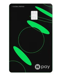 네이버 머니카드 앞면 (검정 색상)