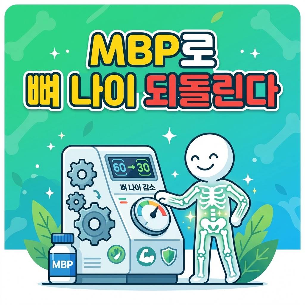 MBP로 뼈 나이 되돌린다