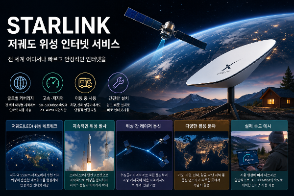 광케이블 없이 초고속 인터넷? 스타링크의 놀라운 기술