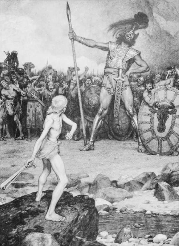 골리앗과 싸우는 다윗