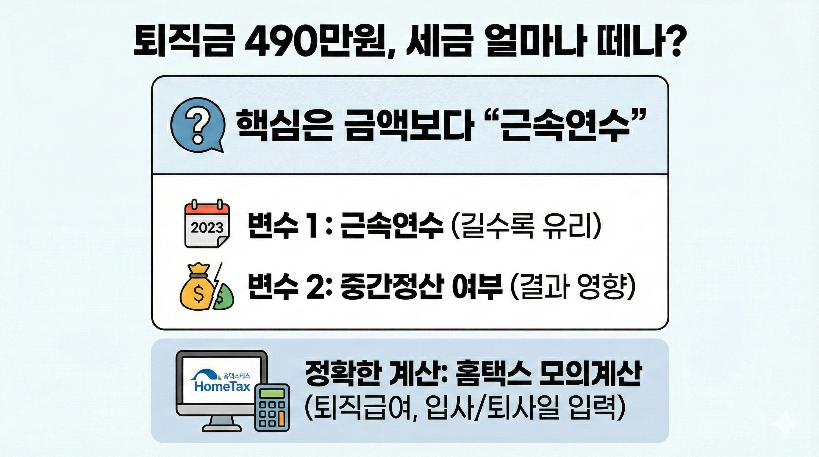 퇴직금 세금 얼마나 떼나? 퇴직소득세 계산법