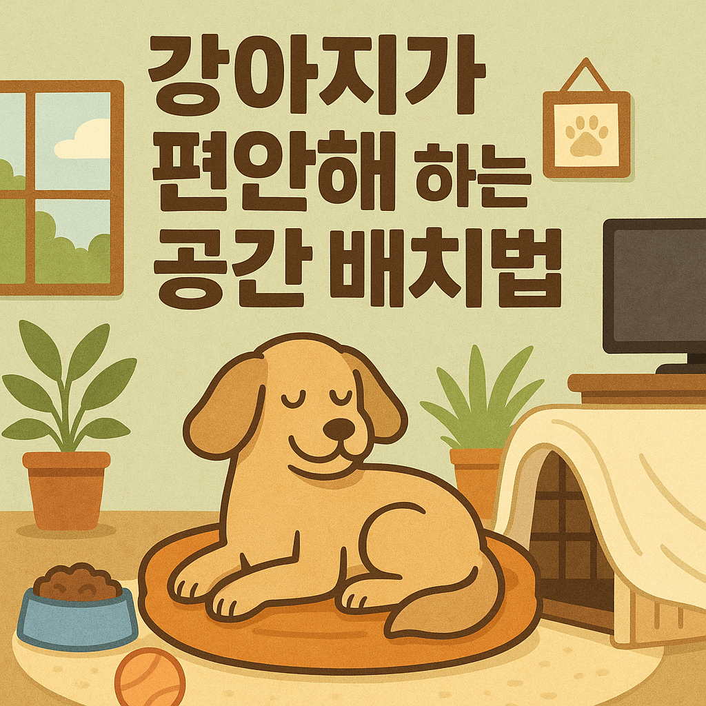 강아지가 편안함을 느끼는 공간 만들기 노하우