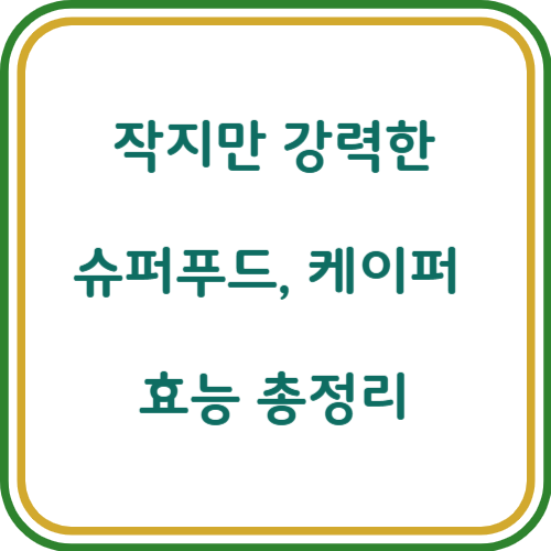 케이퍼 효능