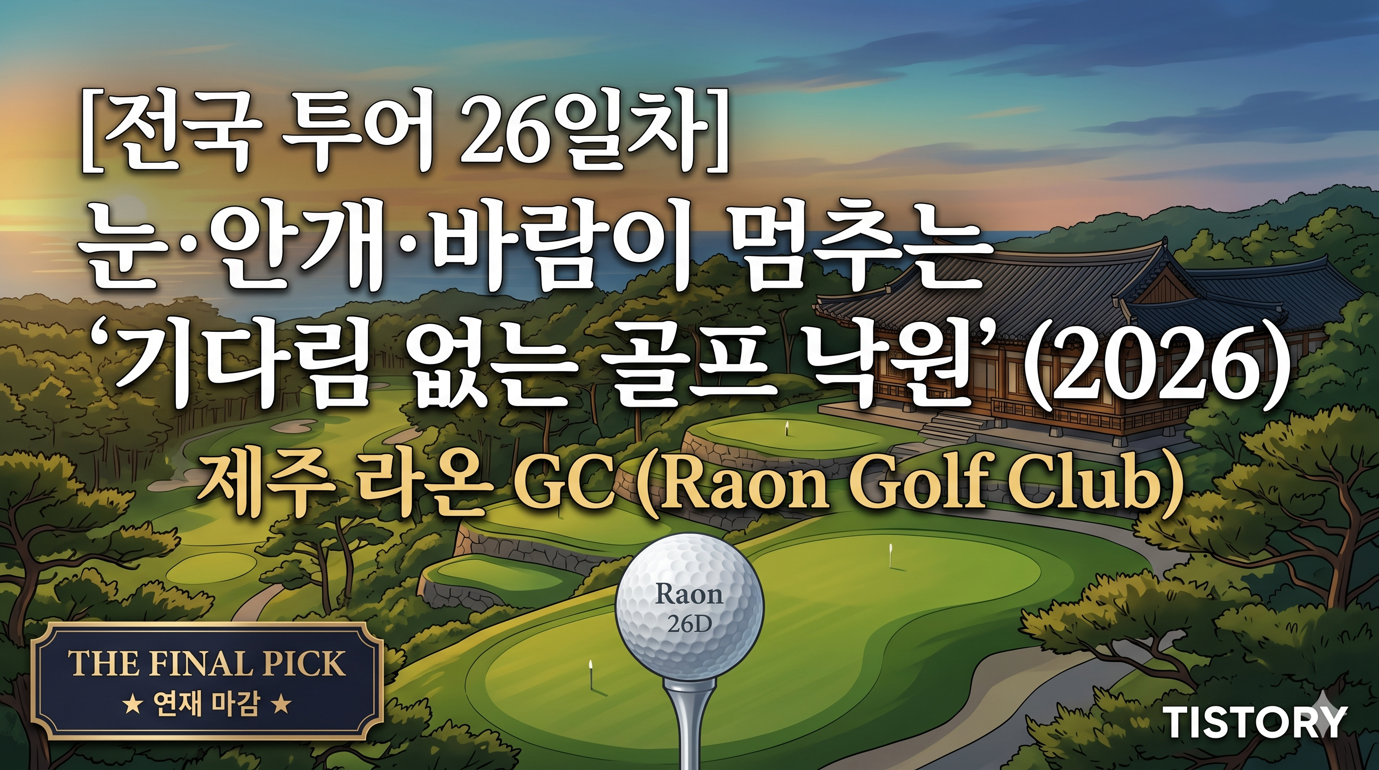 [전국 투어 26일차] 라온 GC: 눈&middot;안개&middot;바람이 멈추는 '기다림 없는 골프 낙원' (2026)