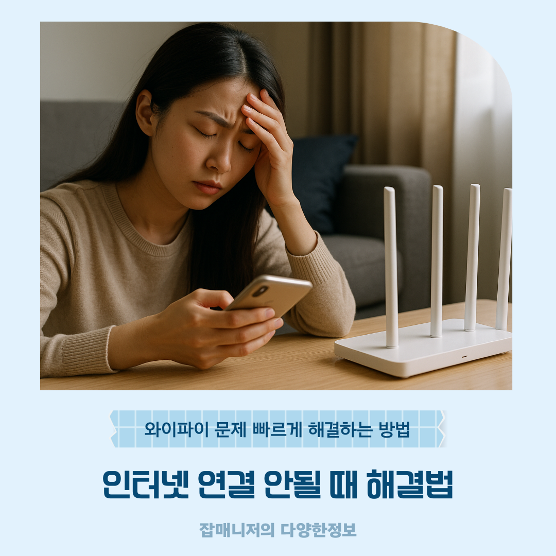 인터넷 연결 안될 때 해결법: 와이파이 문제 빠르게 해결하는 방법