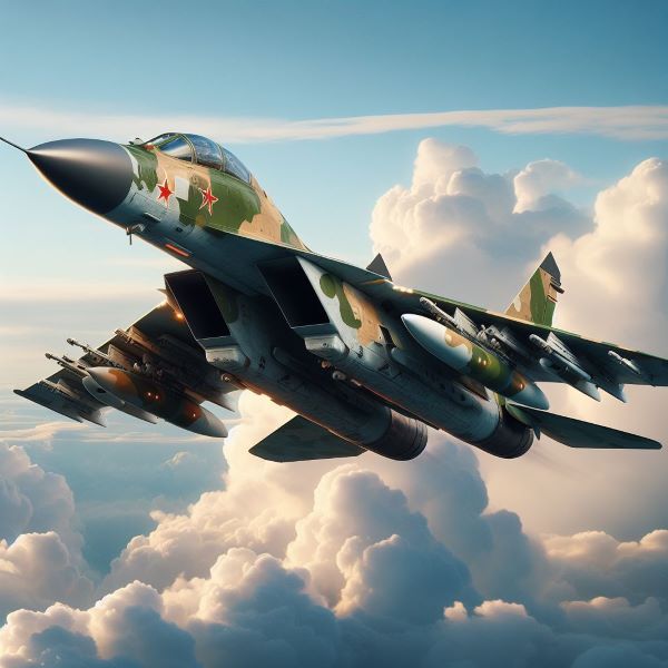 F-4 팬텀기를 표현한 그림이다.