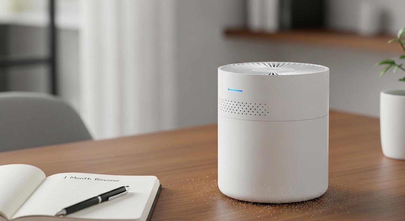 털날림 소형 공기청정기 1달 사용 후기