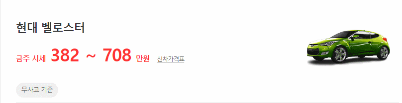 벨로스터 중고차