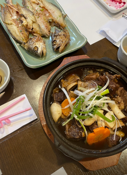 생선구이 및 갈비찜