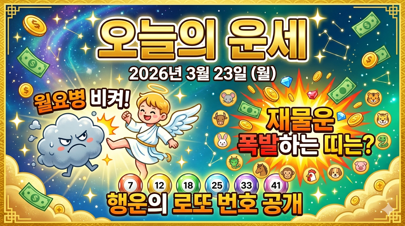 3월23일 오늘의 운세