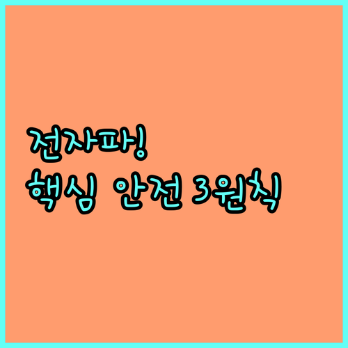 전기요 온수매트 전자파 안전 기준 및..