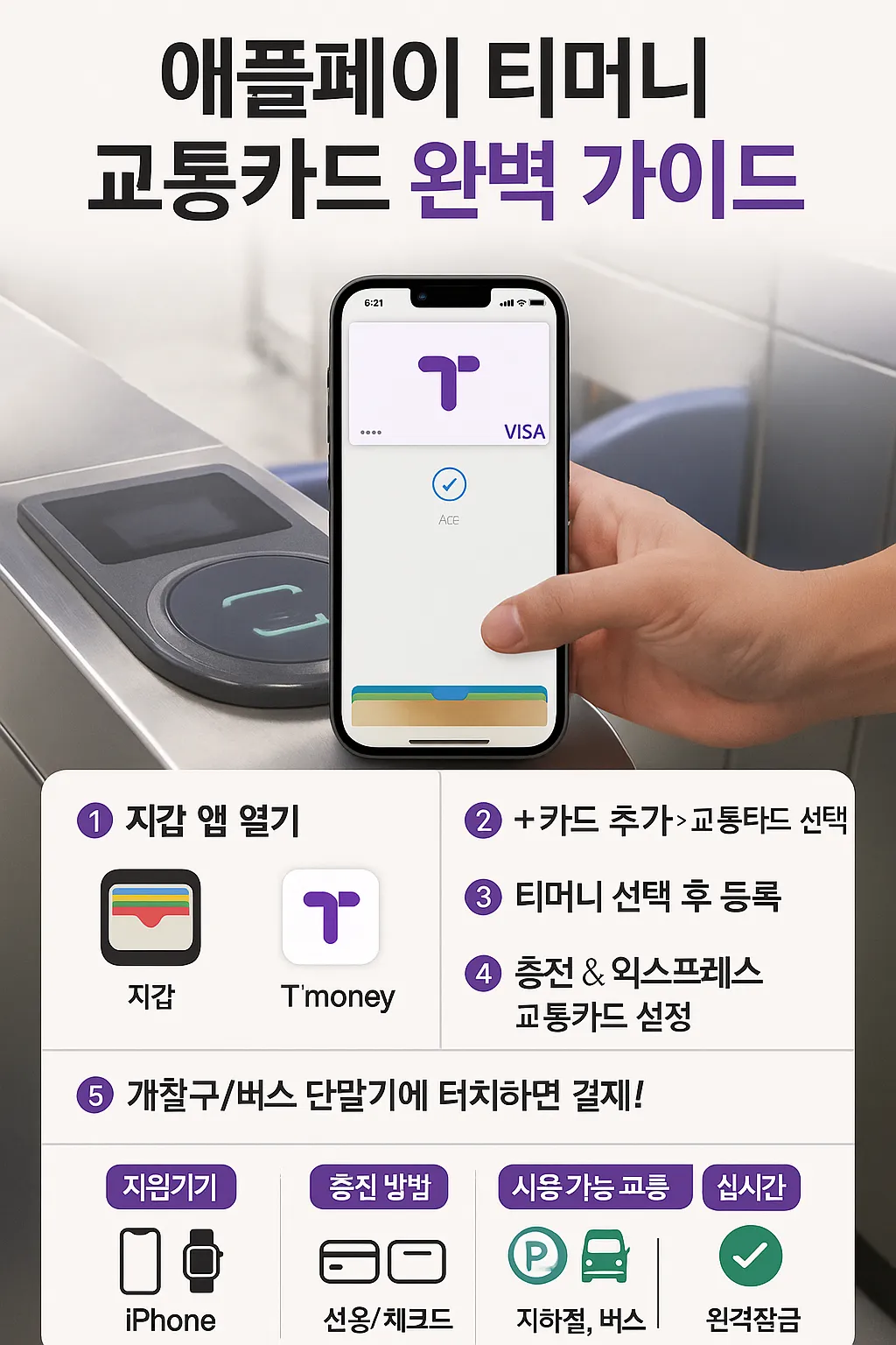 애플페이 티머니 혜택 사진