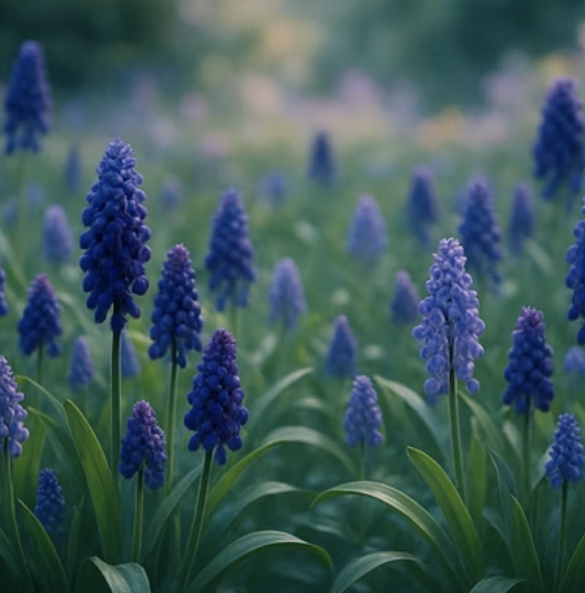 무스카리 꽃이 진 후, 절대 그냥 자르지 마세요! (구근 관리법)