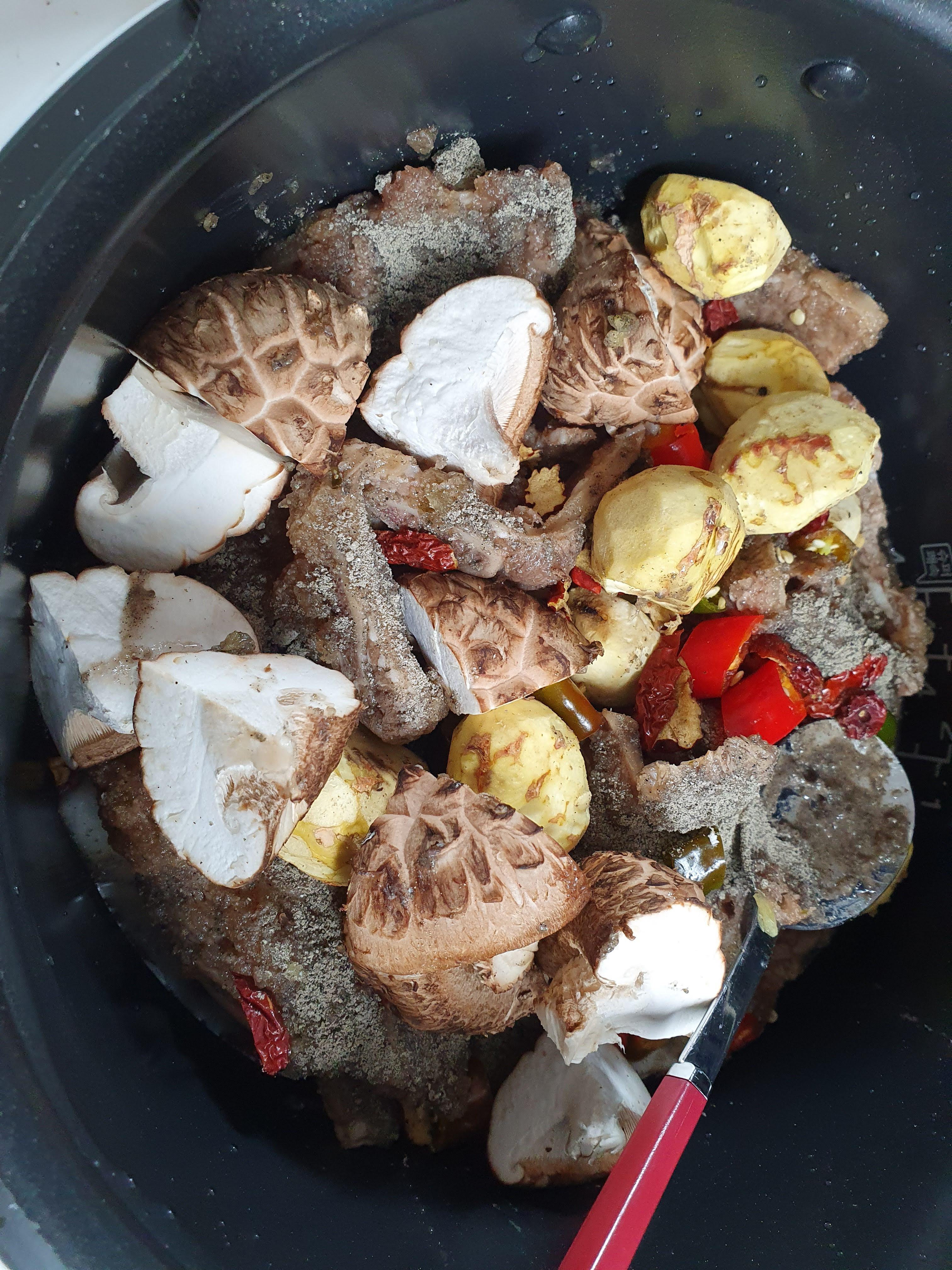 소갈비 표고버섯