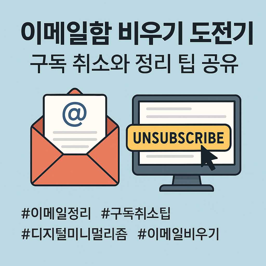 이메일함 비우기 도전기｜2025년 최신 이메일 구독 정리법과 실천 팁