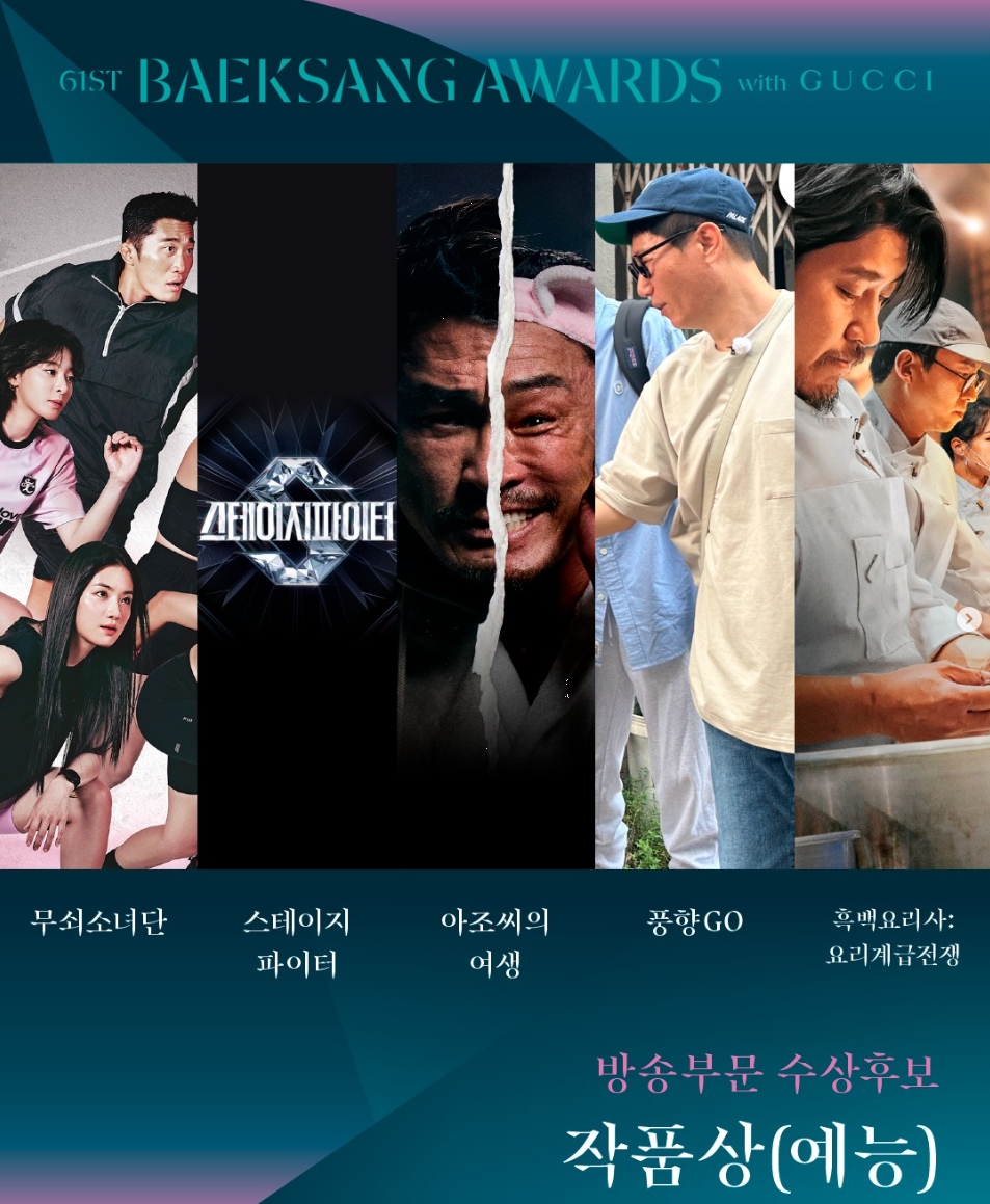 작품상 예능 후보
