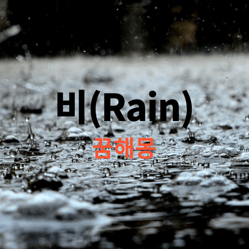 꿈에 비가 내리면 길몽이 맞습니다!! 하지만 흉몽도 확인 하세요.(비꿈 해몽 풀이)