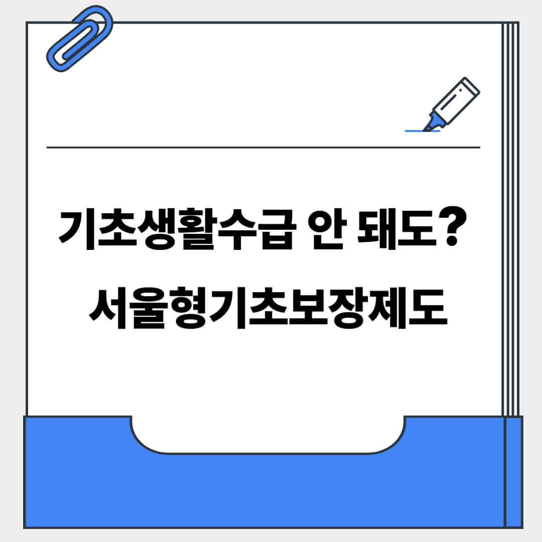 서울형 기초보장제도