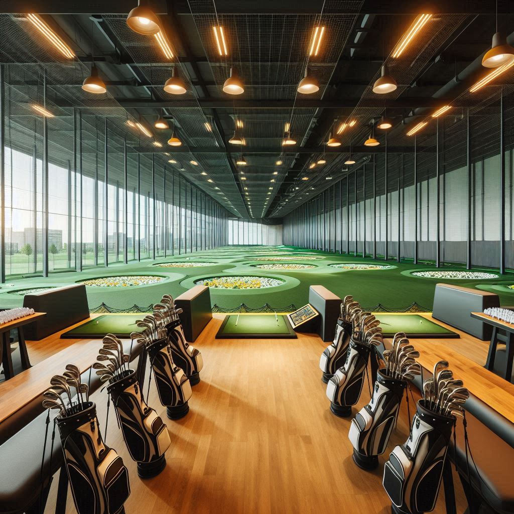 실내골프연습장 배경