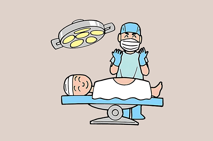 담석증-수술을-시작하려는-남성