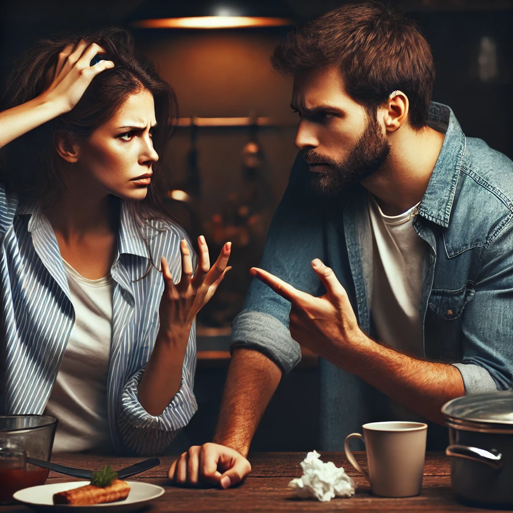 부부간의 갈등 이미지