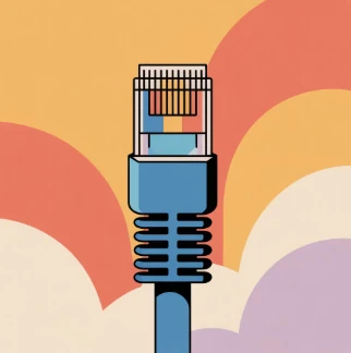 Cat5e 케이블 예시 이미지