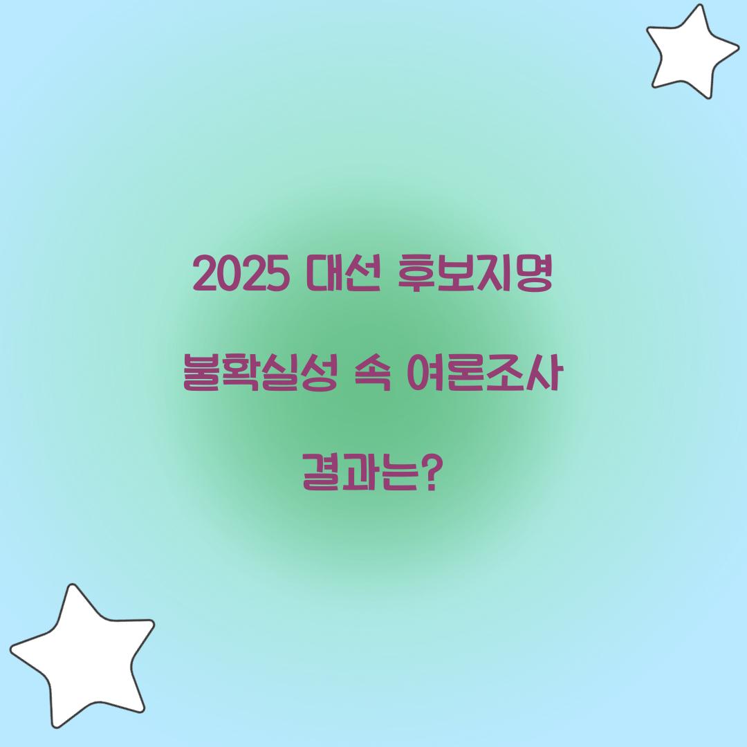 2025 대선
