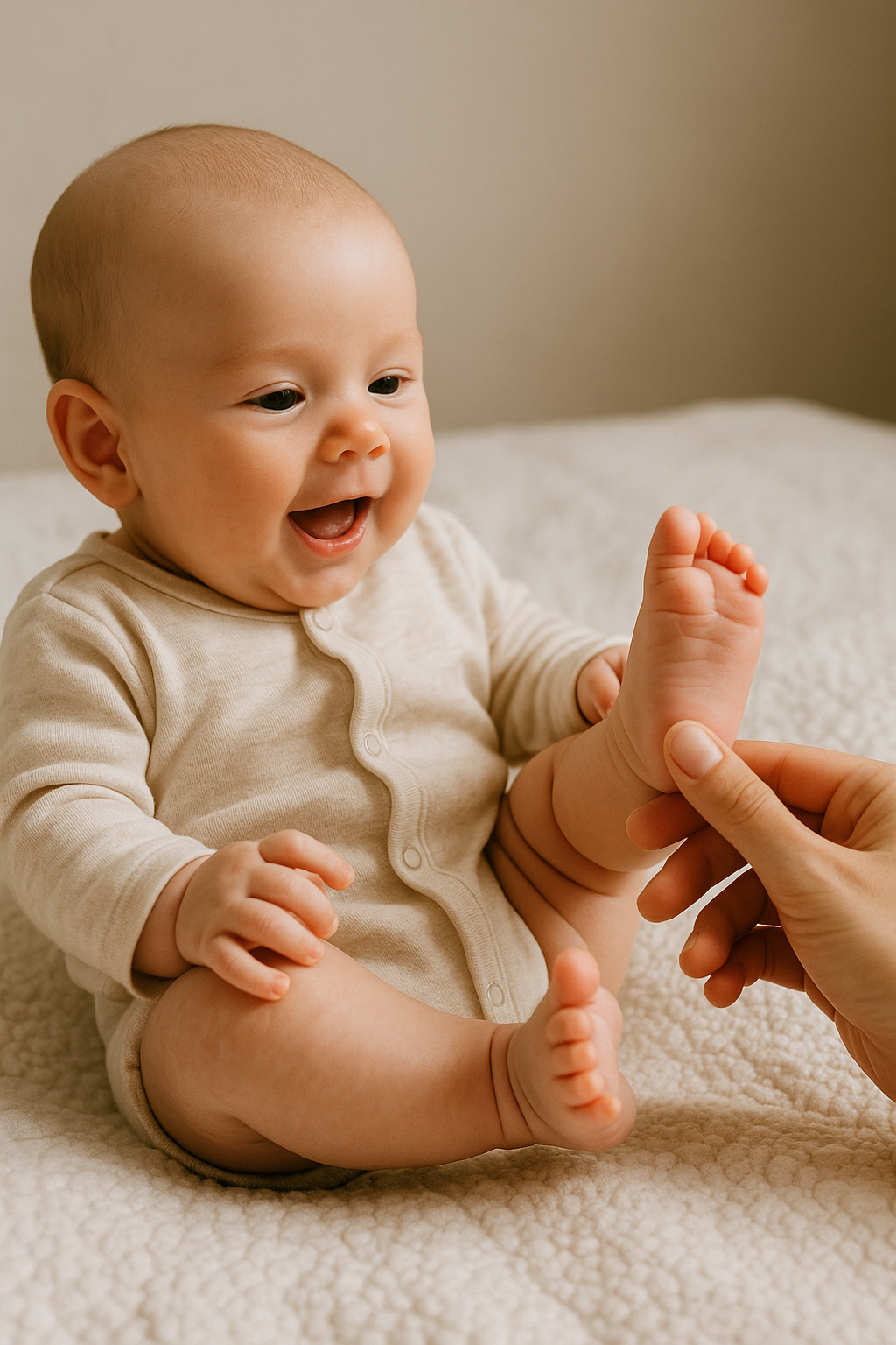 신생아 촉각 발달 놀이 사진