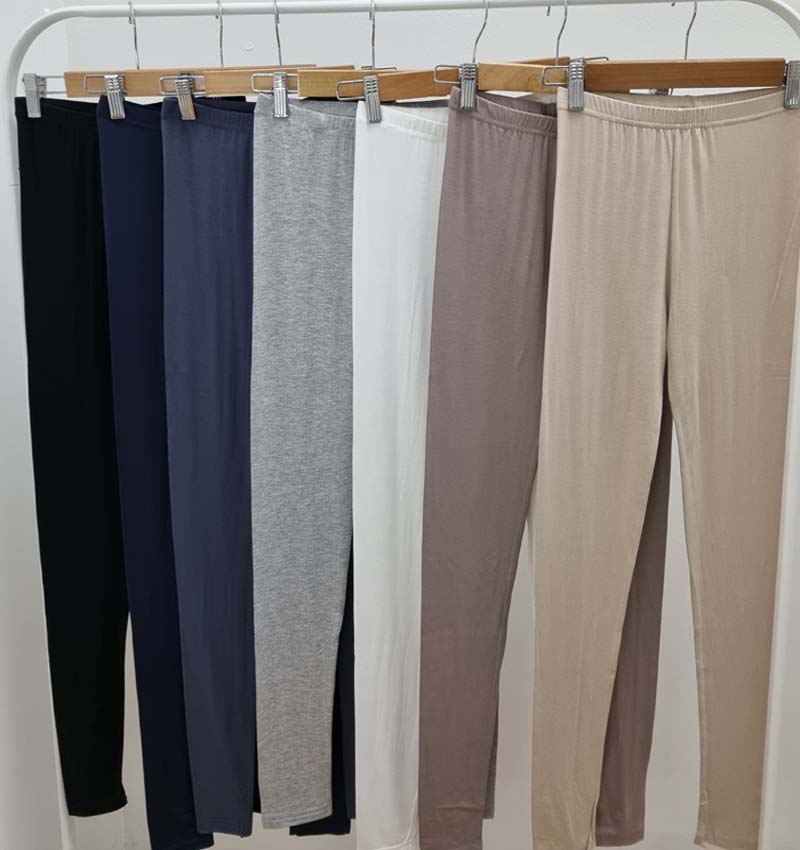 밑위가 긴 가을 겨울 얇은 면 스판 간절기 피치레깅스