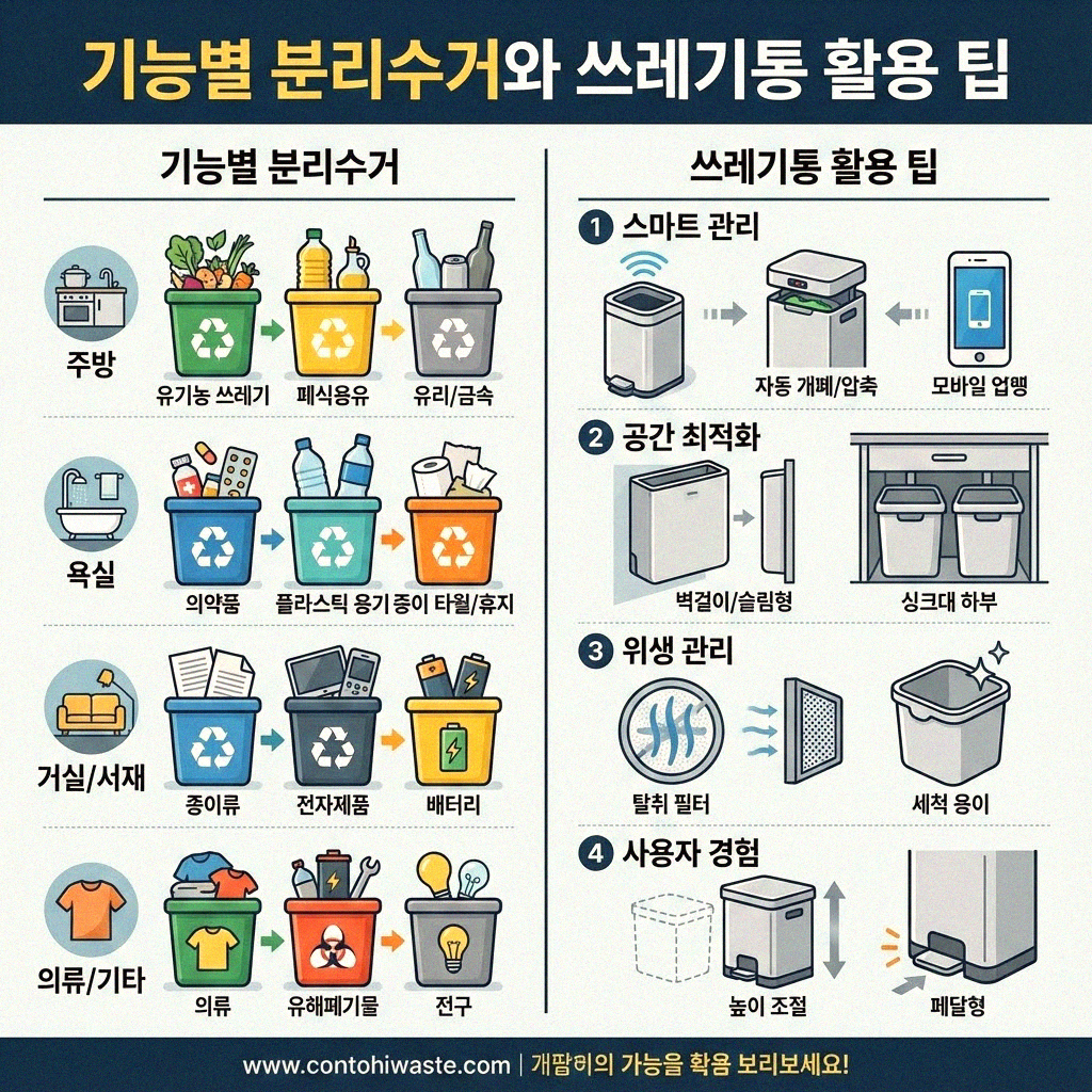 우리 집 주방 쓰레기통 어디에 두면 좋을까