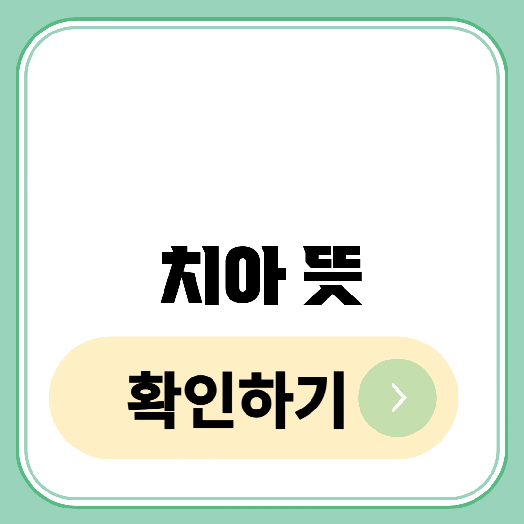 치아 뜻