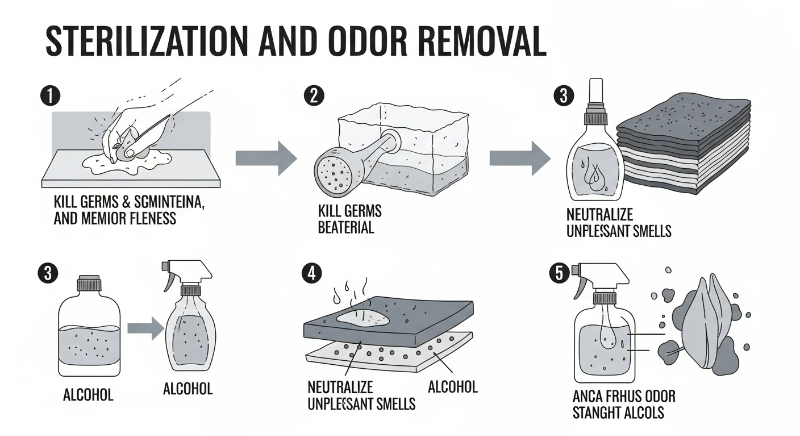 알코올 활용&amp;#44; 살균 및 냄새 원인 제거