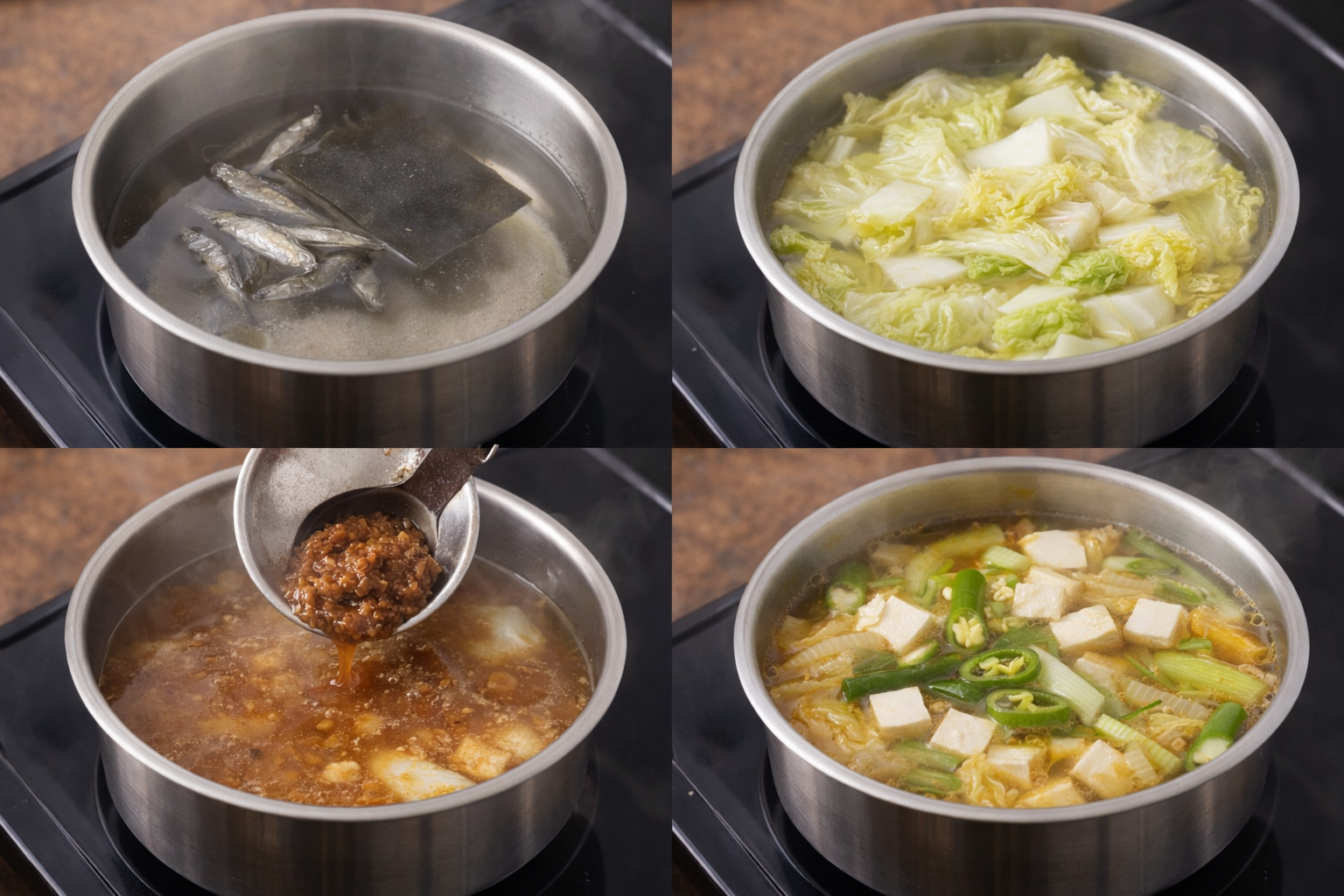 배추 된장국 끓이는 순서